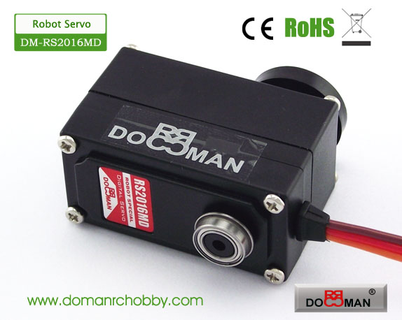 DM-RS2016MD Metal Gear 20kg low profile 360degree continuous rotation Robotics Servo