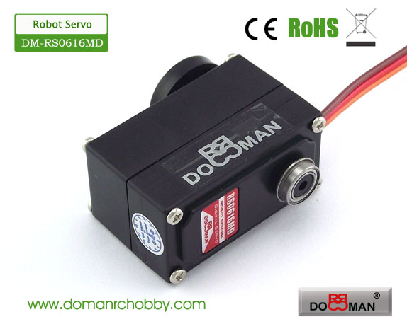 DM-RS0616MD Metal Gear 6kg 360degree continuous rotation low profile Robotics Servo